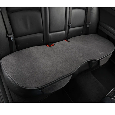 Pure wool car seat cushion, short Wool pad - pure-wool-rear-seat-cushion-gray