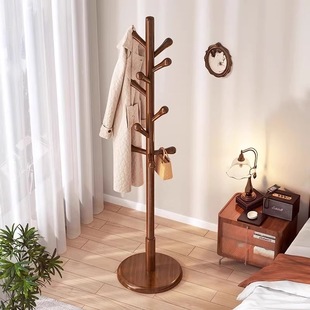 Clothes Hanger Floor Vertical Household Bedroom Hanging Exterior Rack Solid Wood Coat Rack Simple Dormitory Vertical Rod Clothes Hanger