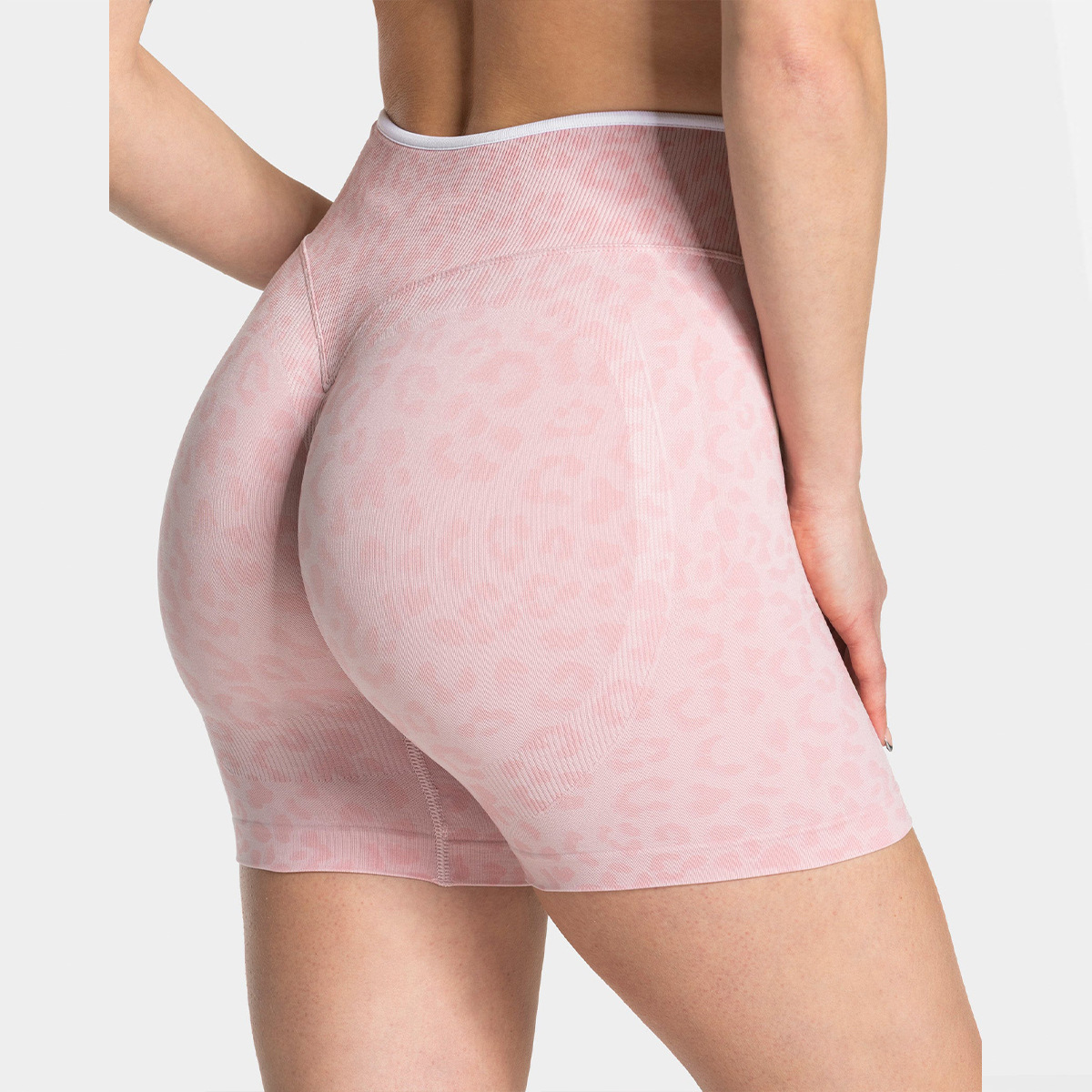 Pantalones cortos de yoga transfronterizos, cintura alta, caderas sin costuras, secado rápido, elástico, pantalones cortos apretados, deportivos, corredores, pantalones cortos de fitness