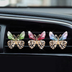 Colorful Butterfly Car Air Freshener Clip Creative Car Air Vent Scent Diffuser Decorative Car Interior Ornament