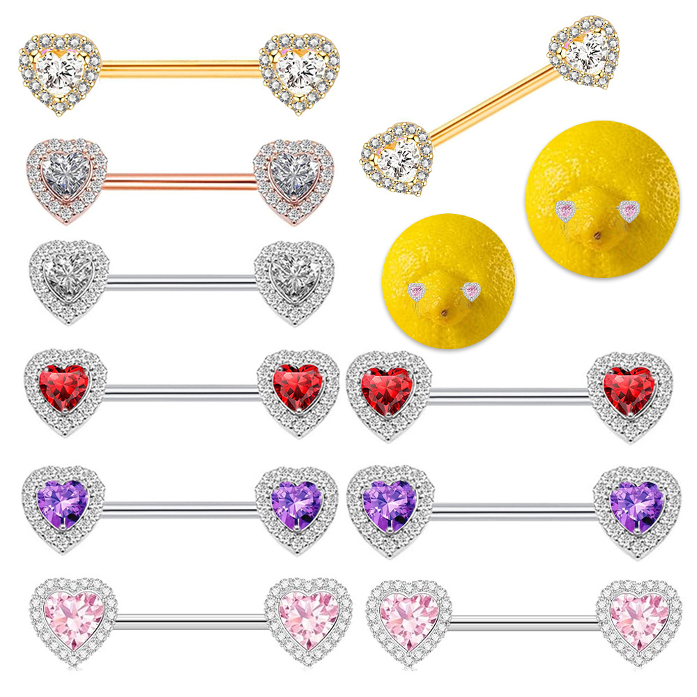 Pointed titanium steel lip stud product view