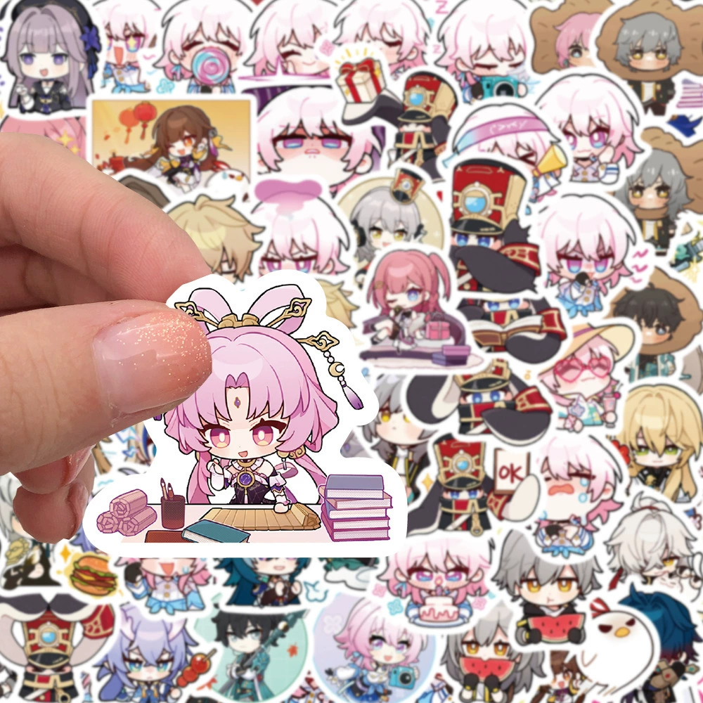 80 HONKAI IMPACT collapsed Star -Being Railway Patch Luggage Box Computers Mobile Phone Illfish Waterproof Patch