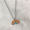 Brand accessory, rainbow necklace for beloved, universal sweater, Japanese and Korean, punk style
