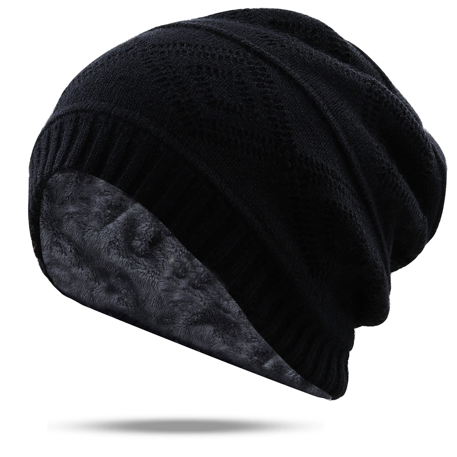 Solid Color Wool Diamond Knitted Hat Wholesale Nihaojewelry display picture 2