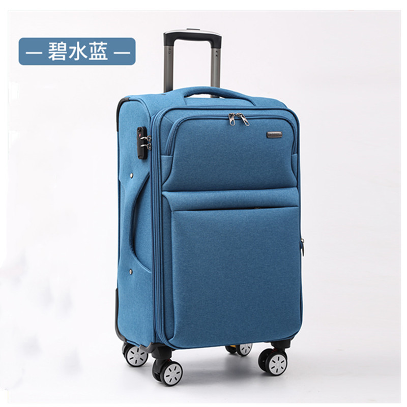 多功能牛津布行李箱拉杆箱 万向轮高档旅行箱男女学生密码箱|undefined