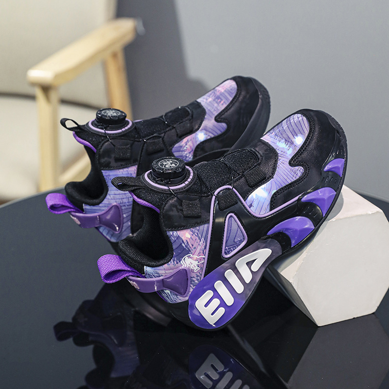 Otoño y invierno nuevos zapatos deportivos para niños cuero perilla impermeable para niños 2 zapatos de algodón de lana al por mayor zapatos para niños varones y niños