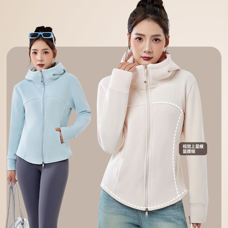 Women's Fleece Jacket Autumn and Winter 2025 New Style Thickened Slim Sweatshirt Fleece Warm Top Women's Fleece Jacket Autumn and Winter 2025 New Style Thickened Slim Sweatshirt Fleece Warm Top
