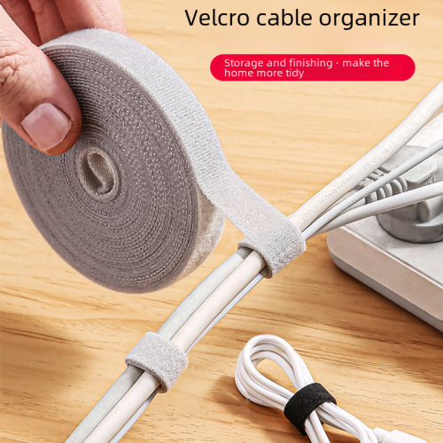 Japanese portable cable manager data cable plug-in board cable storage artifact Velcro cable management tie for daily home use