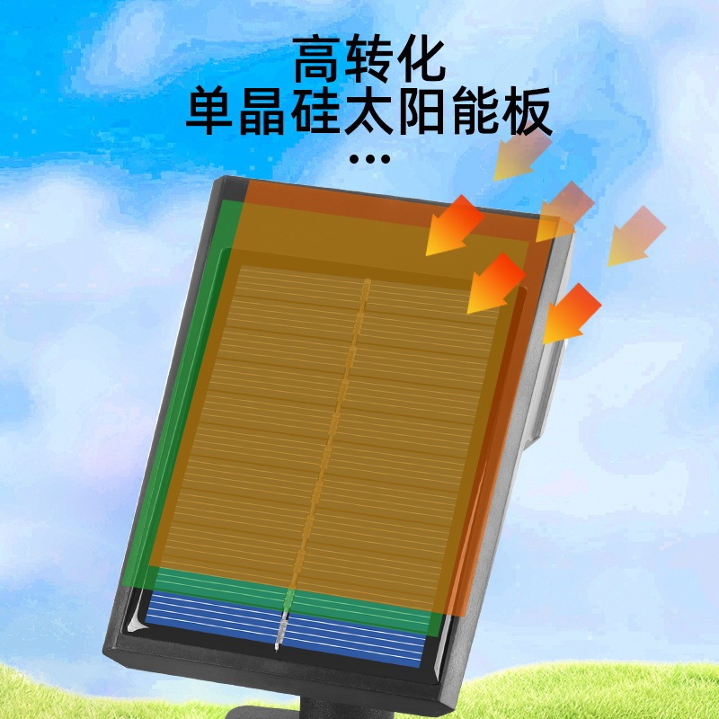 新しい国境を越えたソーラー屋外グラウンドランプ中庭芝生ランプ装飾防水庭の装飾品照明|undefined