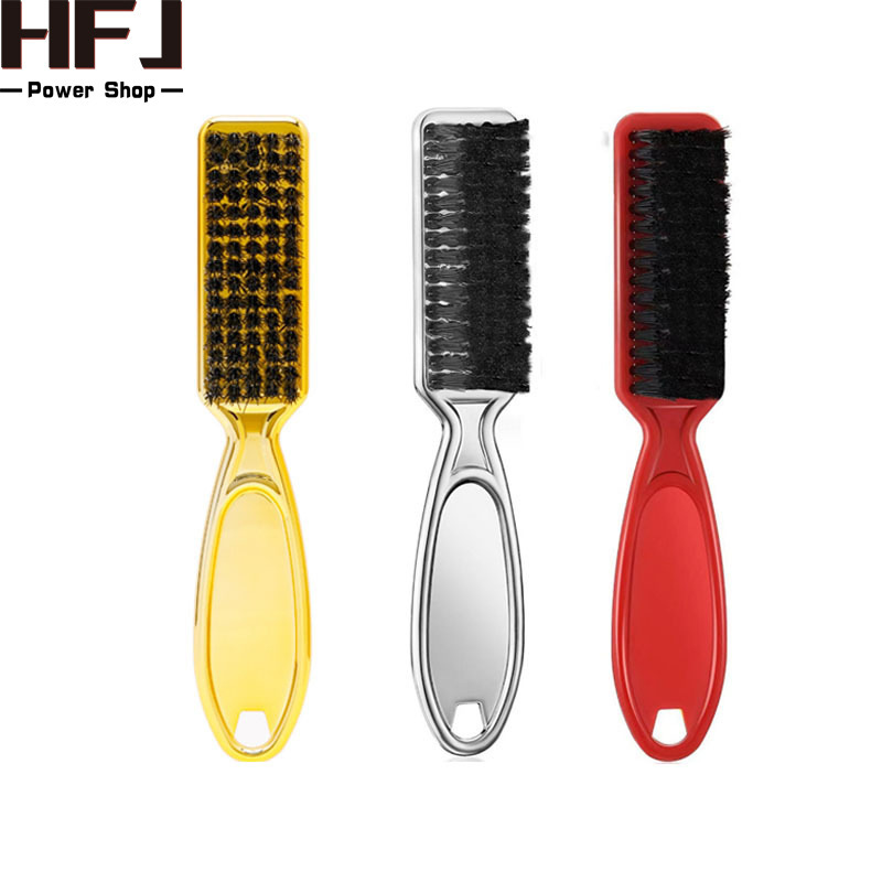barbershop Vintage Beard Brush Electroplated Plastic Handle Beard Brush Cleaning Beard Brush Hairdressing Tools