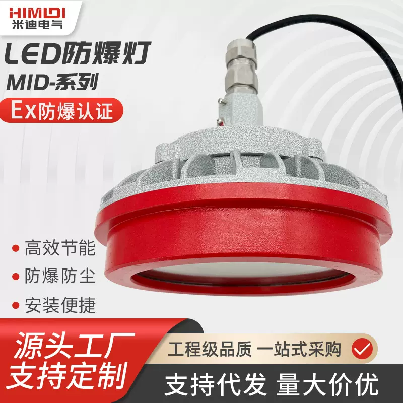 非标定制MID隔爆型防爆LED照明灯 仓库加油站LED防爆灯30W/50W