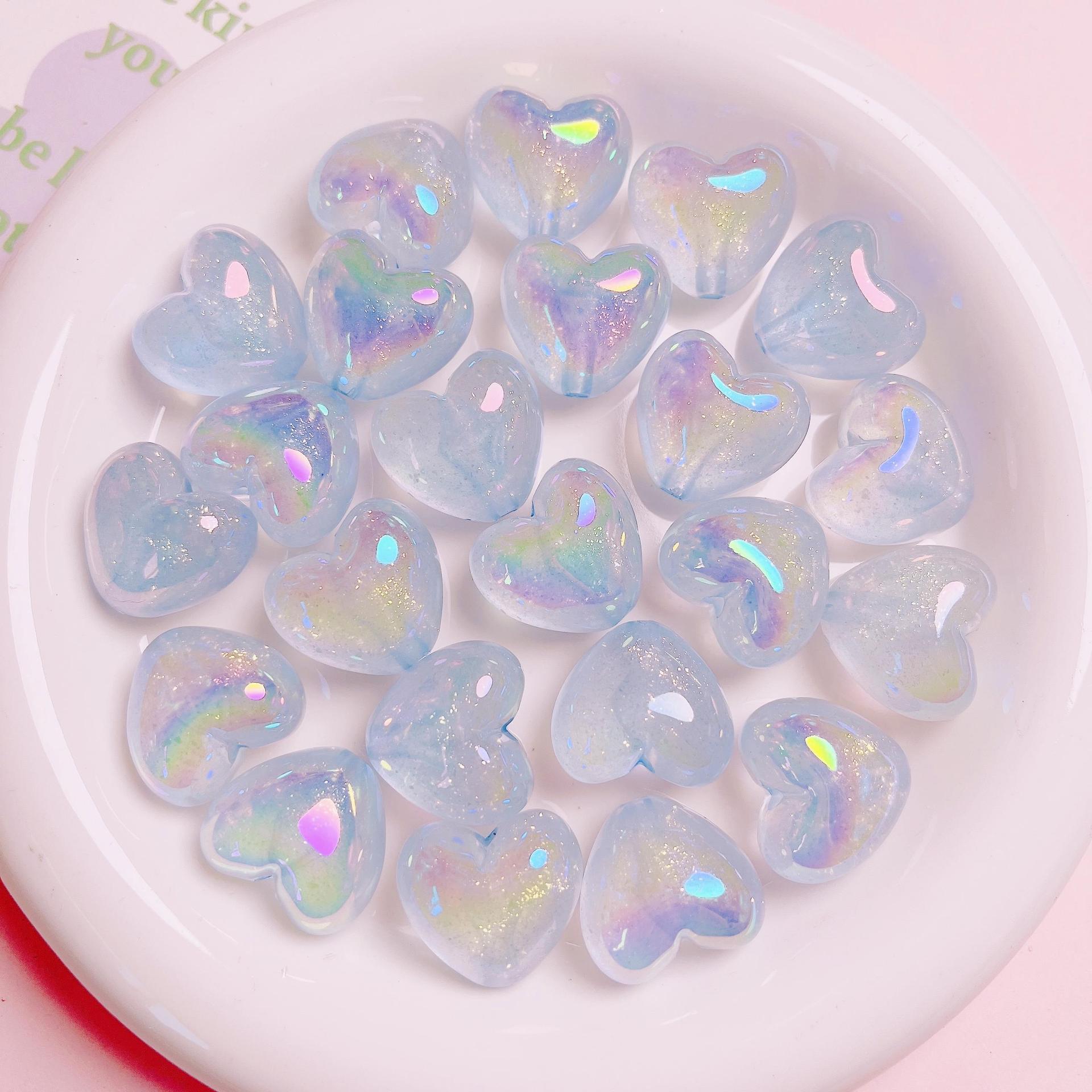 38g Weight Beads Jewelry Making Type 21*19mm Jewelry Making Size DIY Jewelry Accessories Classification 10 PCS/Package Quantity Acrylic Material Heart Shape Pattern Casual, Simple Style, Streetwear Style 10 PCS/Package 21*19mm Arylic Heart Shape DIY Jewelry Accessories Beads 5