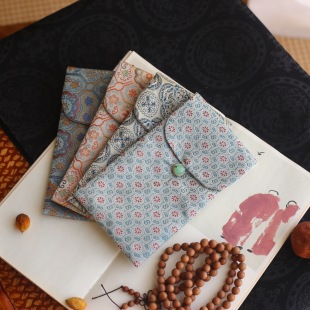 16 Color Embroidered Brocade Beads Buddha Beads Bag Jewelry Comb Storage Bag Flap Bag Gift Bag Fabric Packaging