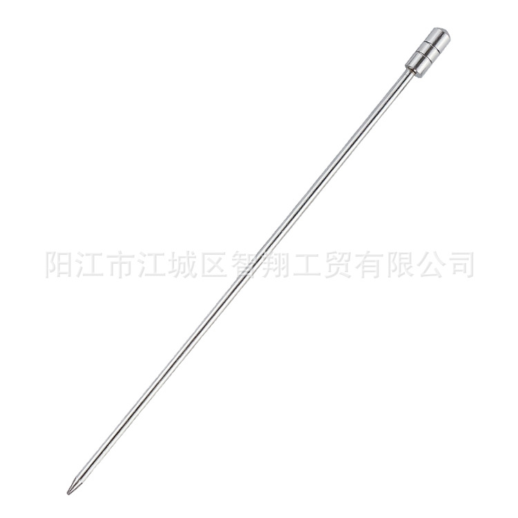 Cruz-frontera 304 Acero inoxidable fruta palo fruta aguja barra cóctel decorativo palo Oliva confitada metal vino palo