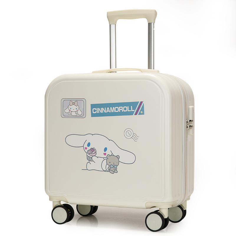Pequeño equipaje 18 pulgadas universal rueda contraseña embarque caso imprimible logo niños cremallera trolley caso al por mayor