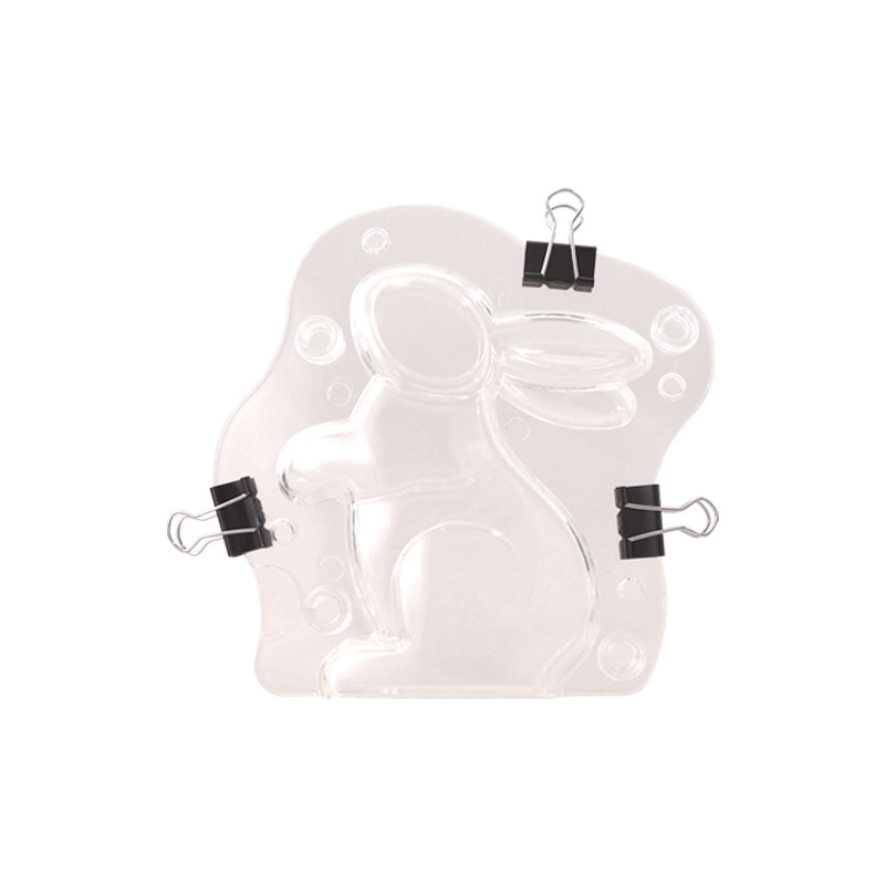 Suministro directo de fábrica, herramientas de bricolaje de chocolate artificial listas para usar, nuevo molde de chocolate en forma de conejo