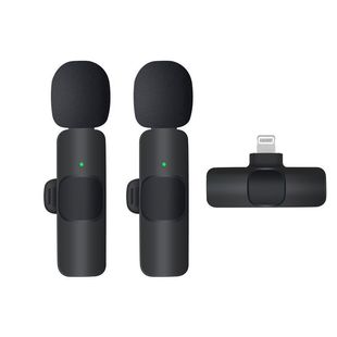 Cross-Border Popular K9 Wireless Lavalier Microphone One-To-Two Smart Device Radio Noise Reduction Microphone Live Broadcast Microphone