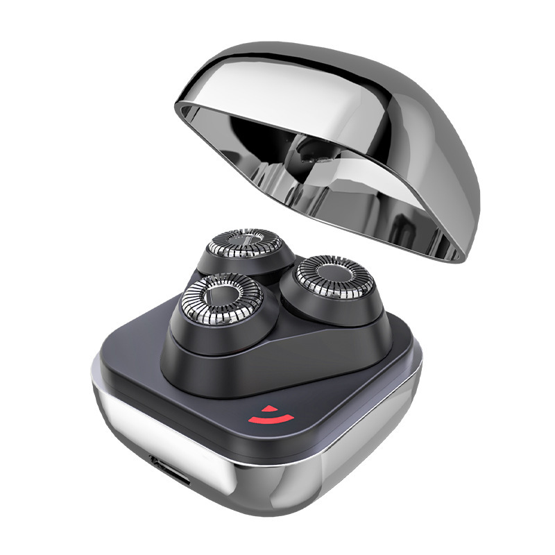 New amazon portable shaver mini three-head electric men's alloy boyfriend magnetic razor