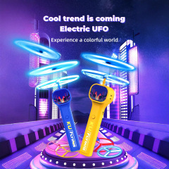 国境を越えた新しい UFO 発光クリエイティブ UFO フライングディスク減圧おもちゃ LED 発光子供用電気玩具