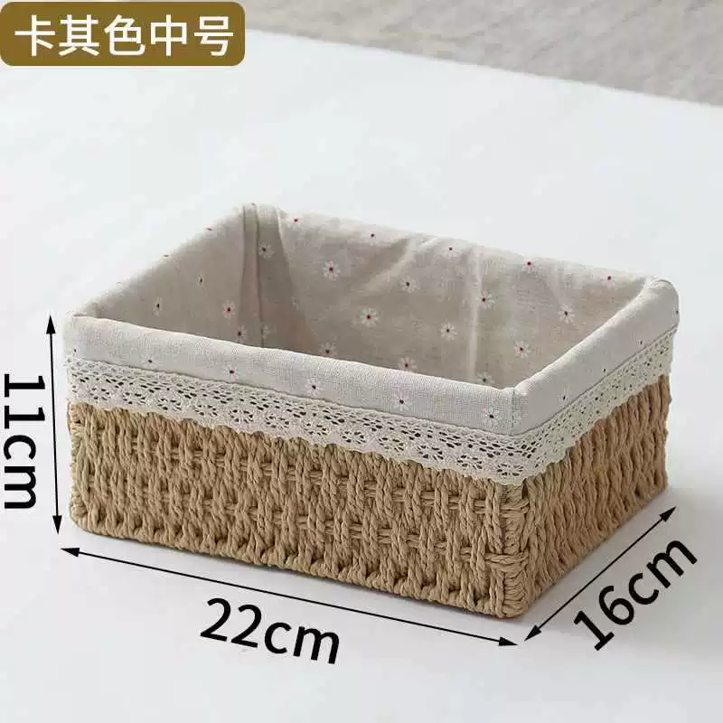 Table storage system, remote control, woven storage box