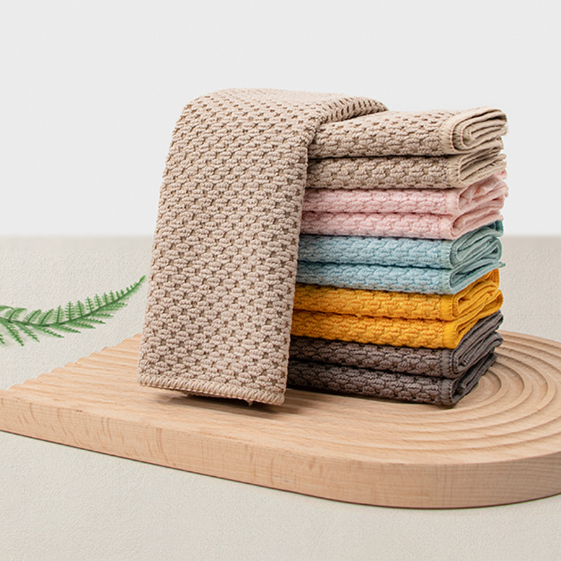 超细纤维加厚厨房洗碗抹布咖啡豆吸水去污家居懒人擦桌百洁清洁布