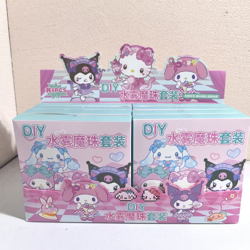 Water Mist Magic Beads Beading Set Blind Box Student DIY No-Ironing Beading Pendant Creative Small Gift Blind Box Wholesale