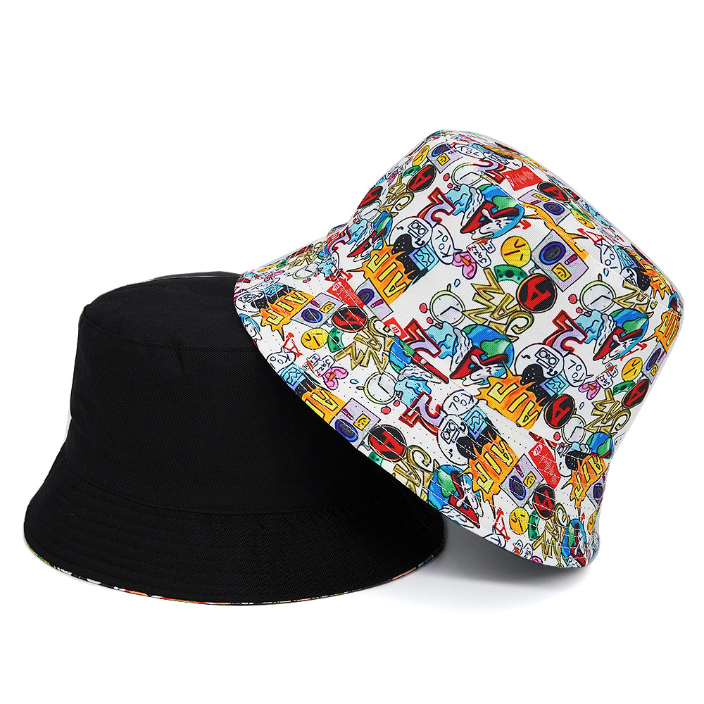 Unisex Mode Karikatur Drucken Breite Traufen Bucket Hat display picture 2