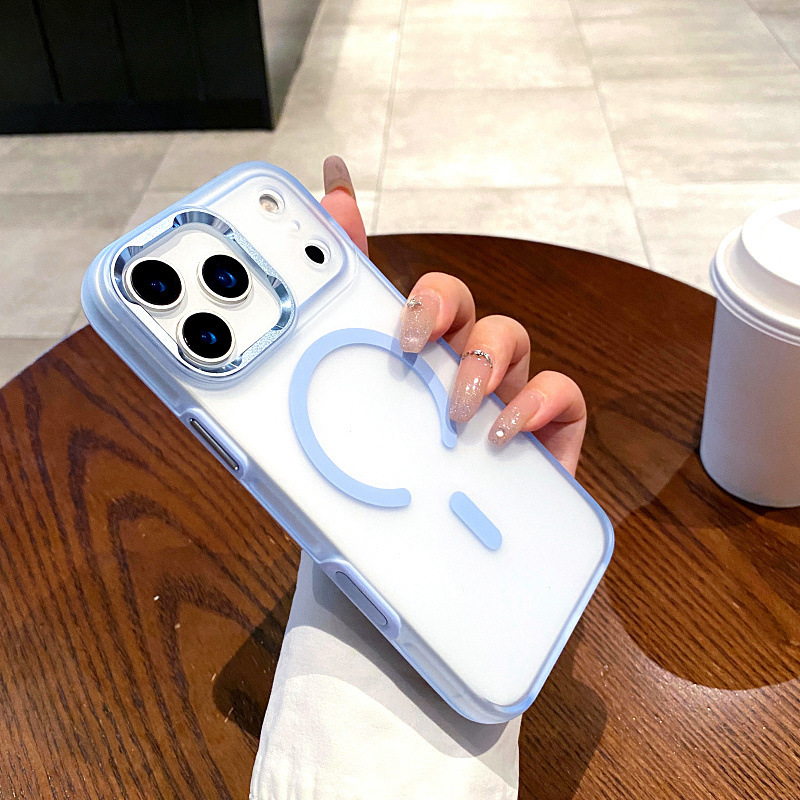 日韩ins新款冰甲双色iphone17pro max手机壳肤感电镀16pro全包15p|undefined