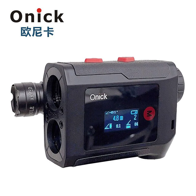 Onick 1500AS лазерный дальномер цветной двойной сенсорный экран Многофункциональная высота-скорость площади