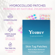 Youbuy跨境 彩色痘痘贴净痘贴颗粒水胶体痘痘贴彩色遮瑕痘贴96贴