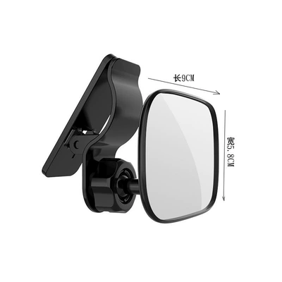 Suitable for Baby Viewing Mirror in Car, Car Kids Safety Seat Rearview Mirror with Auxiliary Mirror for Reverse Blind (Sun visor rearview mirror) - default-item-baby-observation-mirror-visor-clip-type
