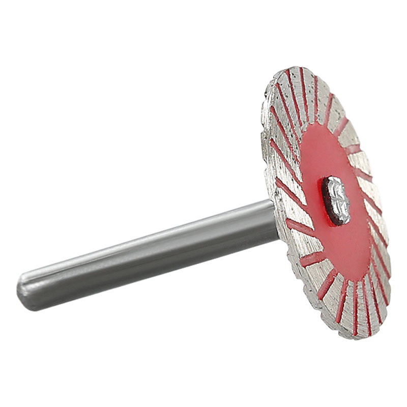 Talla de piedra pequeña rebanada 4cm corte pieza de piedra talla letras molino eléctrico corrugado corte en seco hoja de sierra con mango