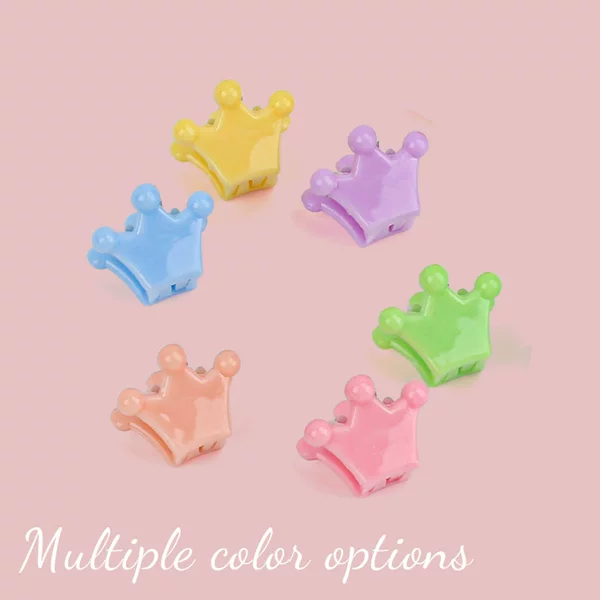 New Candy Color Crown Small Clip Princess Hair Clip Baby Headwear Cute Clip Bangs Clip Women's Jewelry Wholesale