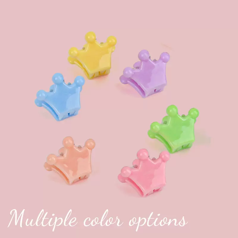 新款糖果色皇冠小抓夹公主发夹宝宝头饰可爱夹子刘海夹女饰品批发