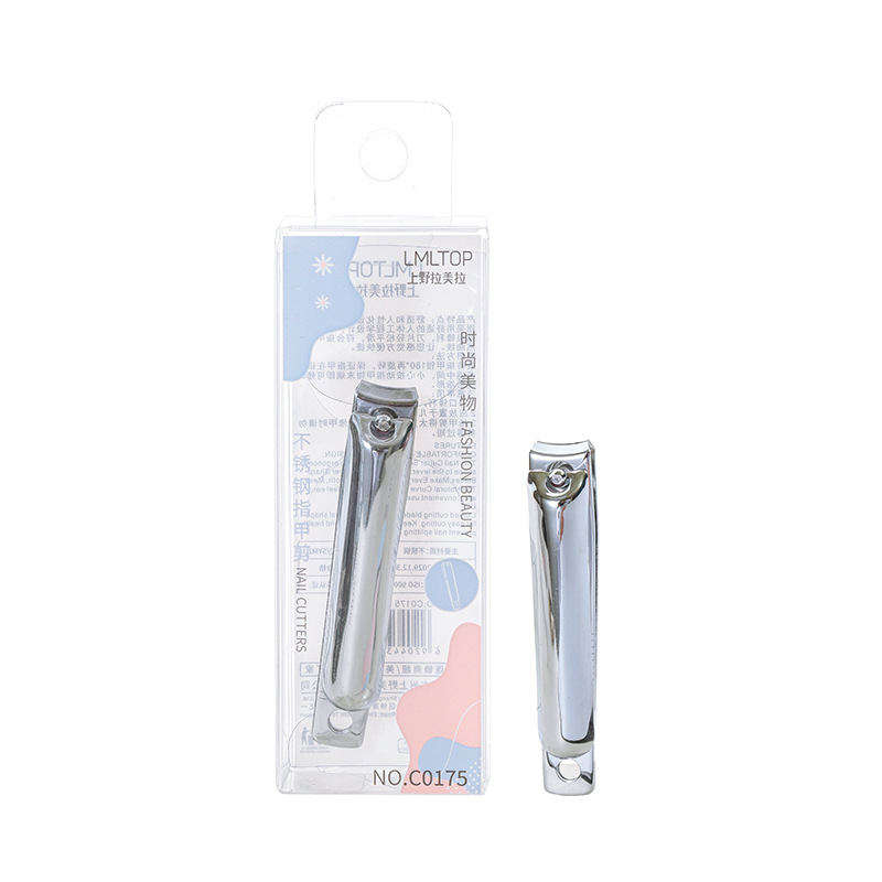 LMLTOP UÑAS DE ACERO INOXIDABLE paquete único antideslizante cortaúñas afiladas herramientas de manicura C0175
