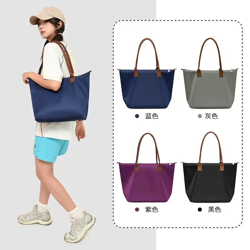 跨境时尚简约大容量托特包复古休闲气质单肩包外贸潮流单肩女包包
