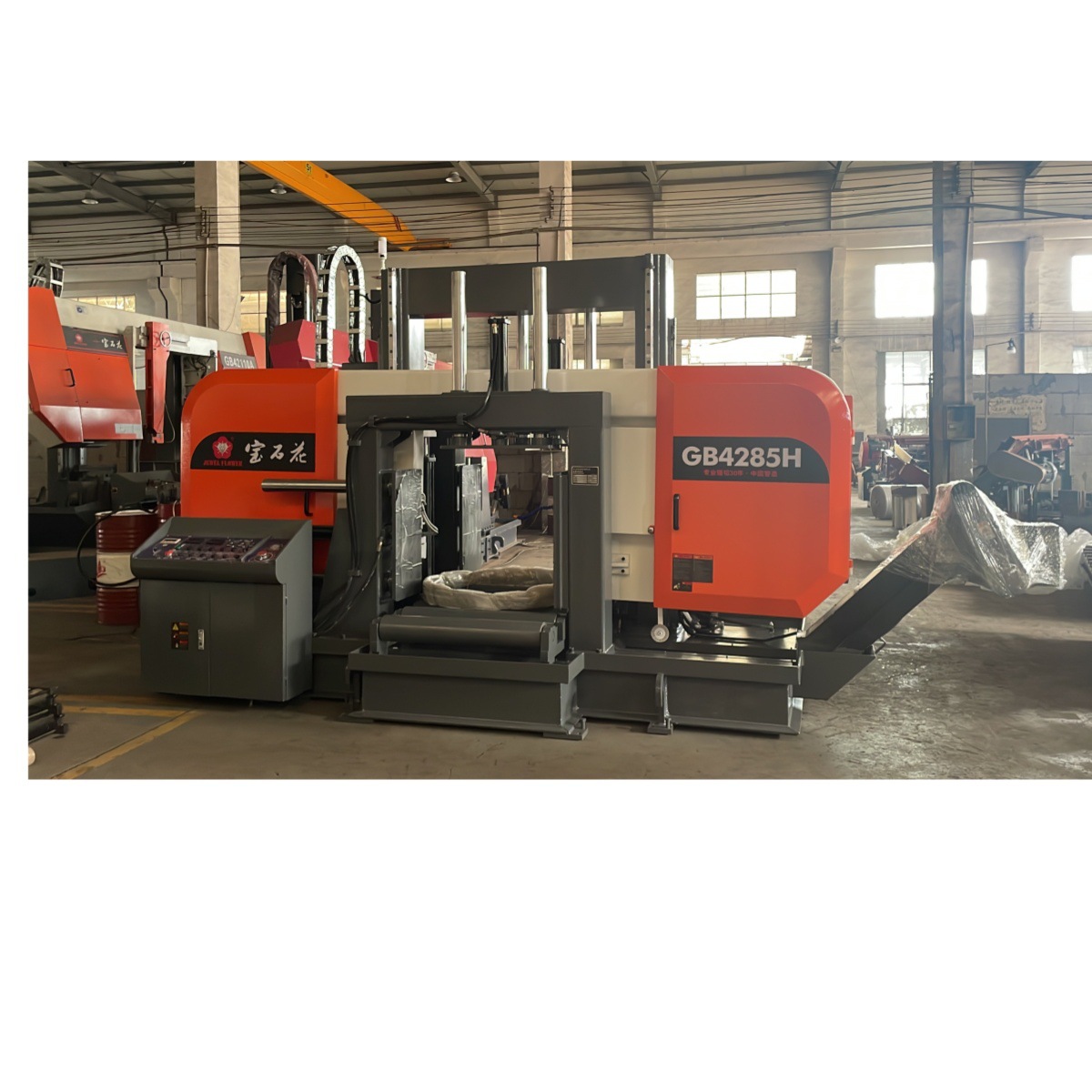 宝石花/奥林发厂家直销GB4285H型材专用锯切卧式金属带锯床