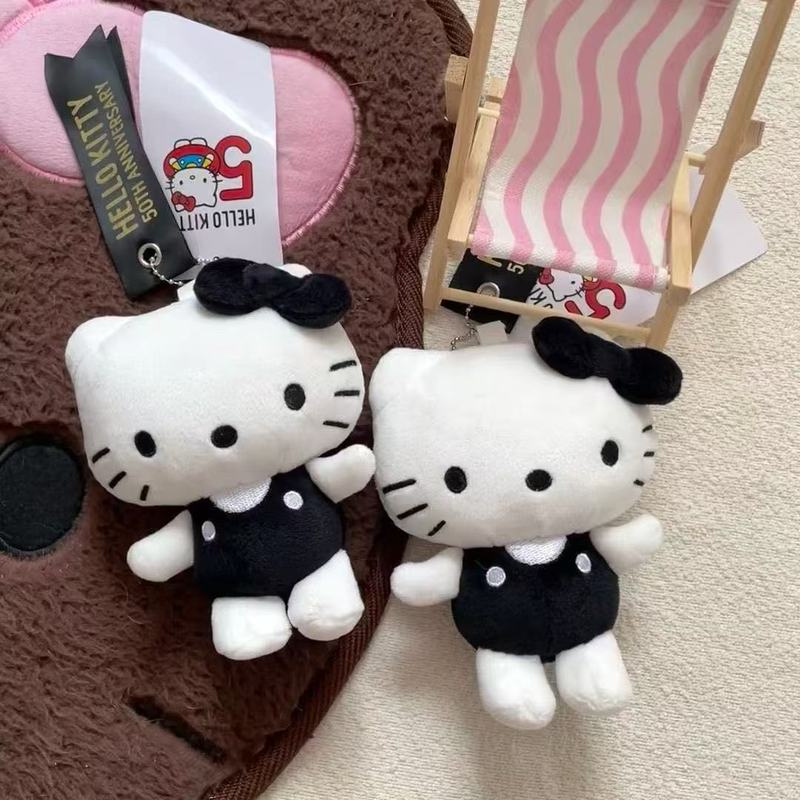 薄荷曼波中古可爱公仔挂件侧坐凯蒂猫钥匙扣包挂饰毛绒|undefined
