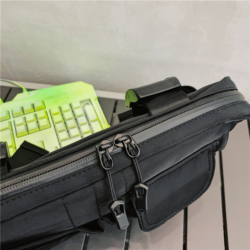 Nueva moda de la calle de los hombres y de las mujeres del bolso del chaleco hip hop táctico funcional mochila de herramientas bolsa de pecho de la motocicleta Hong Kong estilo bolsa de hombro