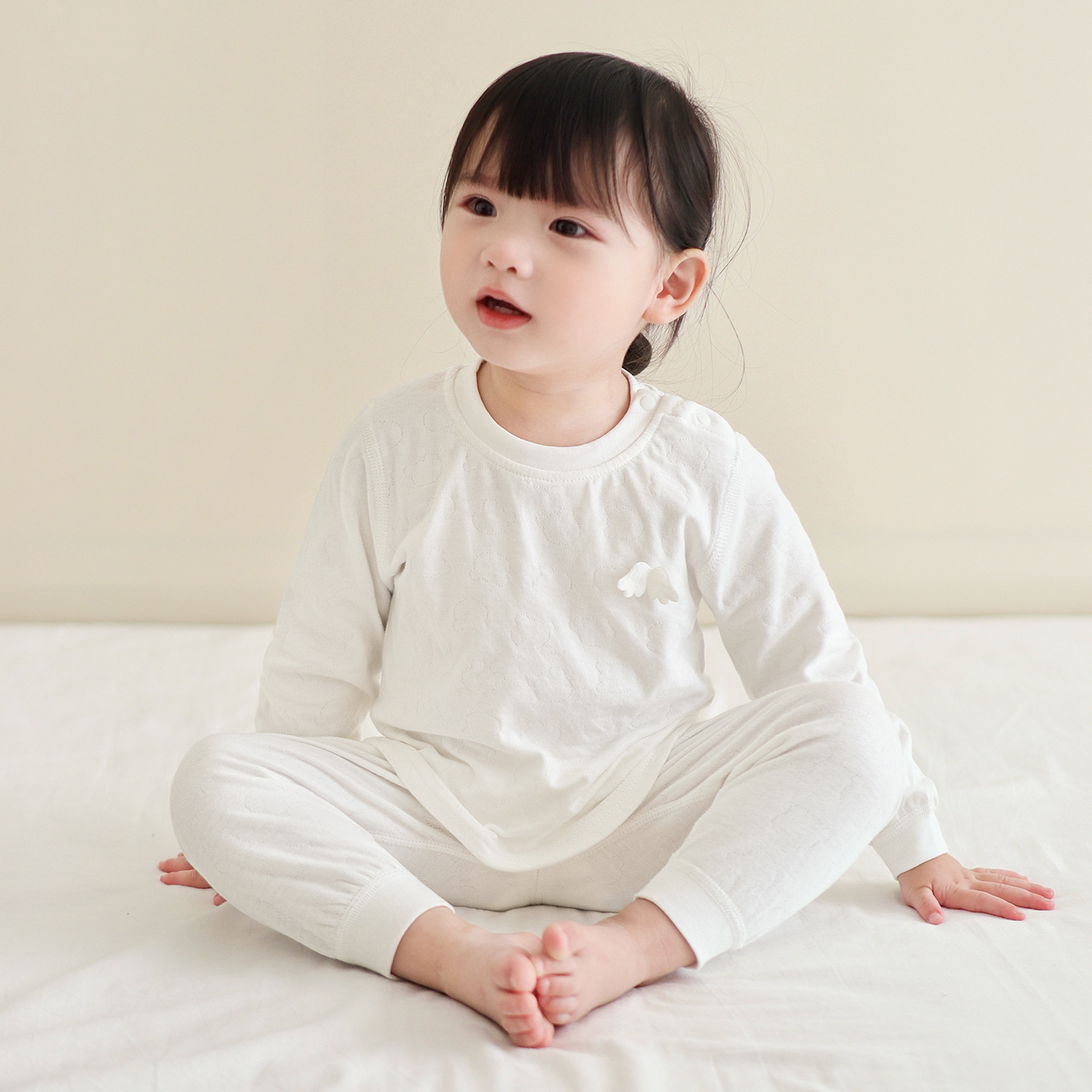 Pantalones de otoño para bebés, pijamas de algodón para niños y niñas, ropa interior cálida para bebés