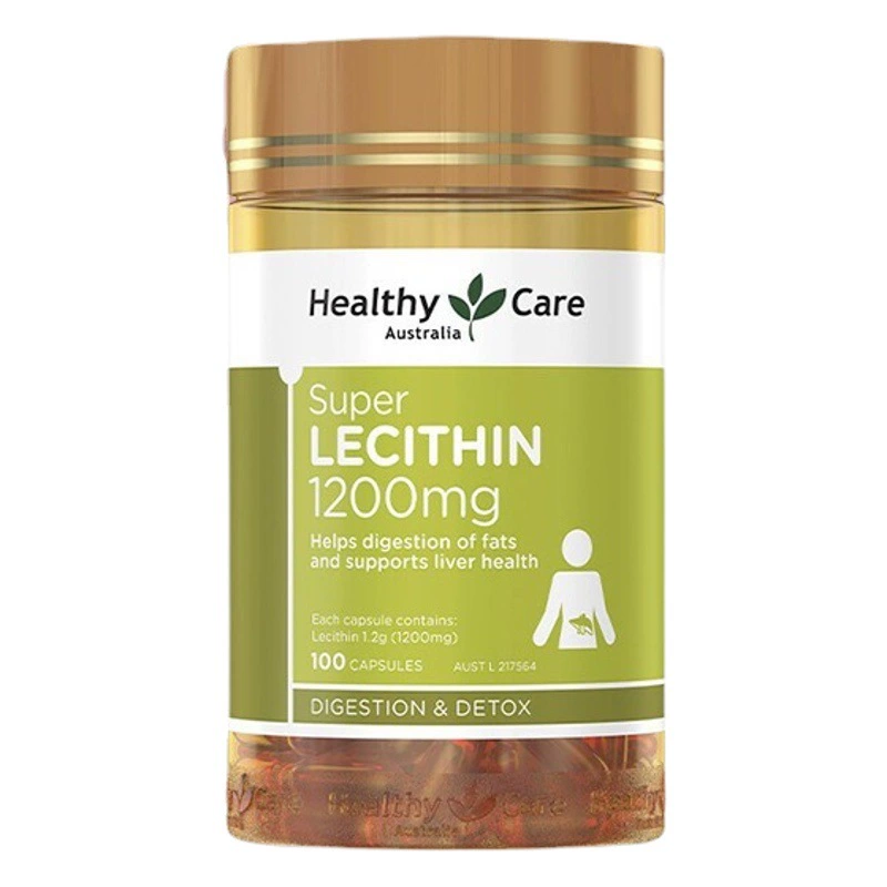 Здоровый уход Австралийский лецитин сои мягкая капсула ХК мягкий лецитин 1200мг 100 капсул Австралия