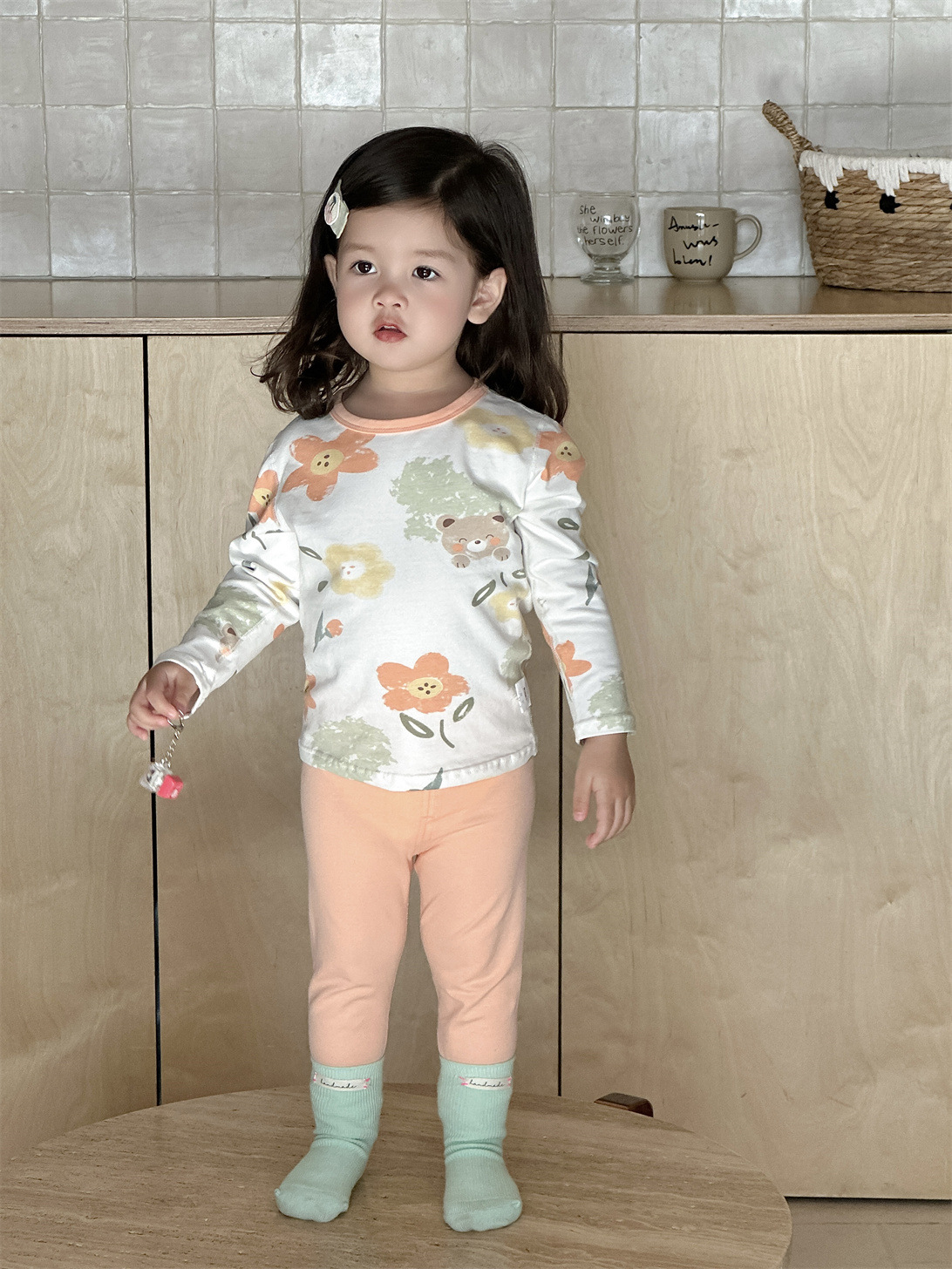 2025 ropa de otoño niñas pijamas bebés ropa infantil coreana ropa infantil ropa de casa bebé dos piezas ropa de otoño