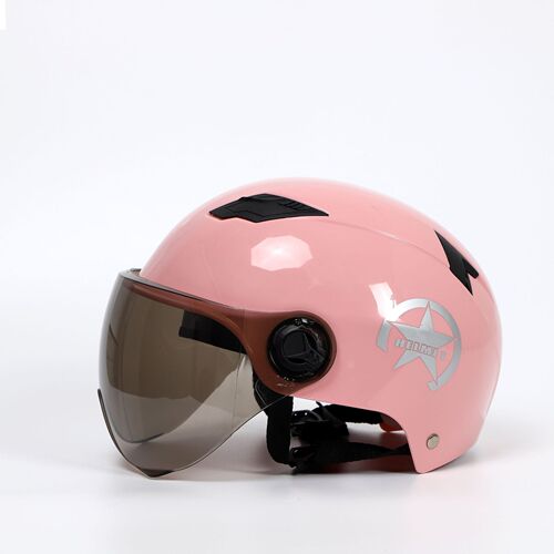 3C Helmet Electric Vehicle Harley Helmet Sun Protection Battery Motorcycle Safety Hat Men's and Women's Four Seasons Lightweight Half Helmet