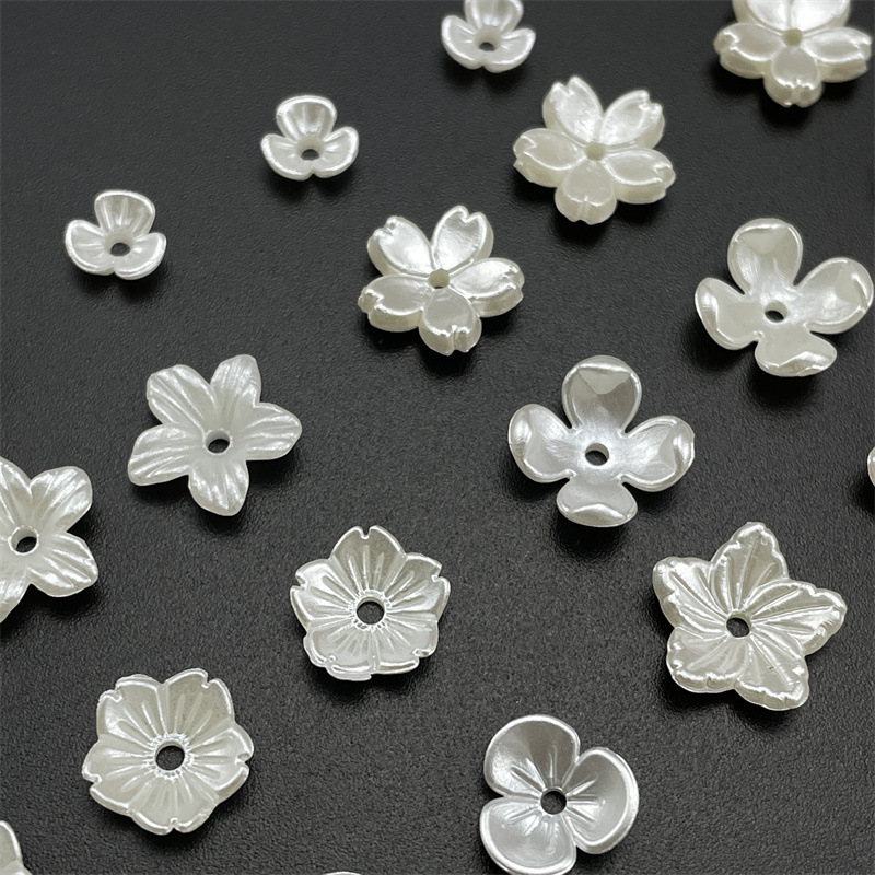 ABS imitation Shell Pearl Cherry Blossom peony flower cap nail petals diy antique hairpin step shake jewelry material ABS imitation Shell Pearl Cherry Blossom peony flower cap nail petals diy antique hairpin step shake jewelry material