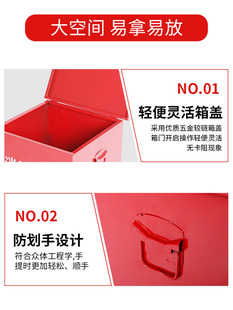 ✅ Fire Sandbox 1/2 Cubic 119 Fire Extinguishing Box Flood Prevention Yellow Sand Box Gas Station Ship Stainless Steel Sandbox