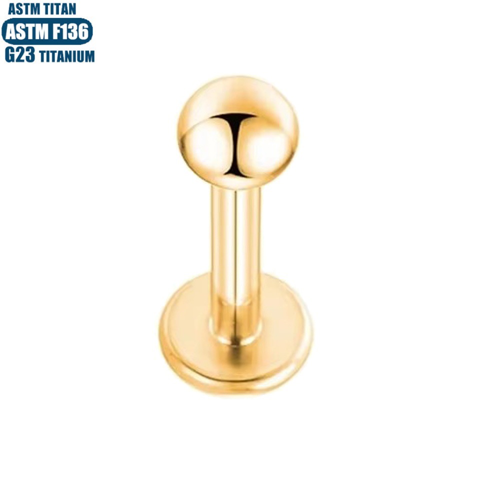 F136 Titanium Alloy Lip Ring Internally Threaded Tragus Ear Bone Nail Body Piercing Jewelry Tongue Nail Lip Nail detail image 7