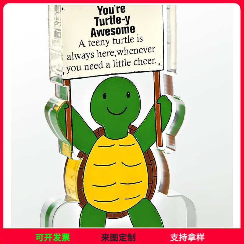 跨境有趣的办公室装饰激励礼物适合送给同事的面包鸭亚克力摆件