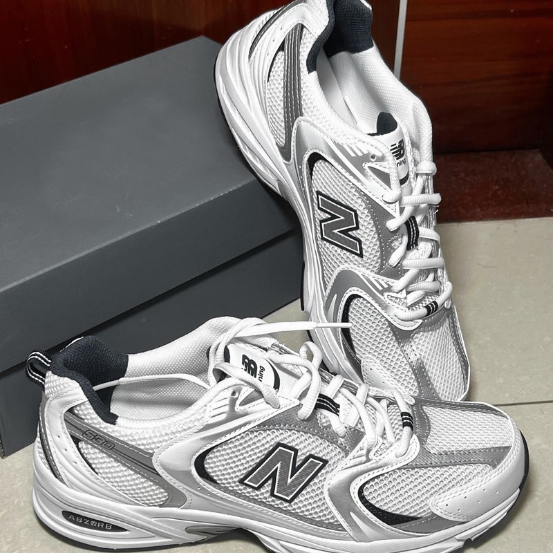 莆田クロスボーダー NB530 クラシックシルバーグレーシルバーカラー多用途男性と女性のメッシュ通気性スポーツアウトドアランニング|undefined