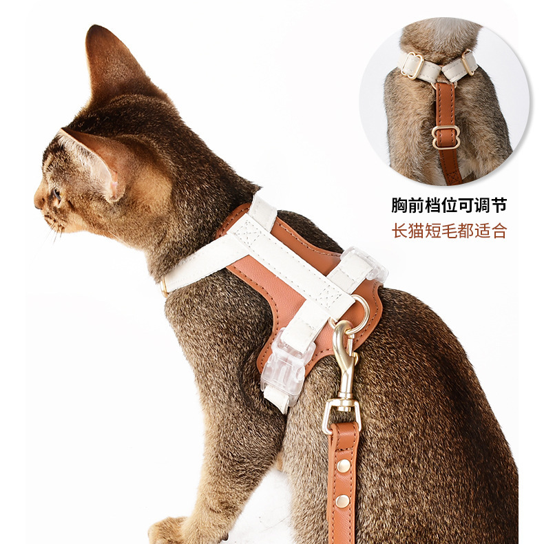 批发原创小狗狗猫咪胸背带牵引绳牵引带项圈宠物用品跨境工厂Dego|undefined