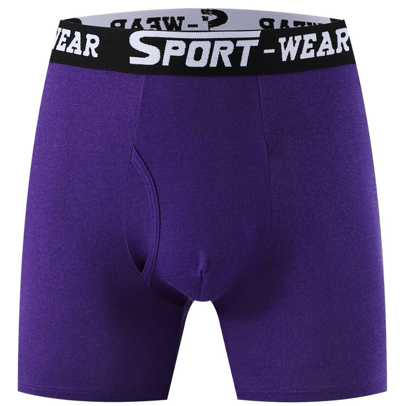Wholesale Exclusive Sports Style Men's Underwear, High Elasticity, Breathable, Adult Large Size Boxer Shorts, Male Student Boxer Briefs